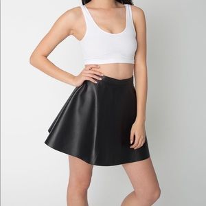 Genuine leather circle skirt by American Apparel